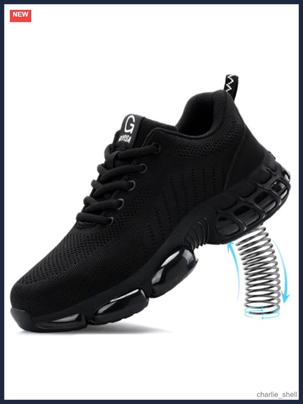 Steel Toe Work Shoes Men Lightweight Safety Sneakers Puncture Resistant Low Top